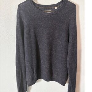 Billy Reid Navy Lightweight Knit Sweater Made in Italy Womens M Quiet Luxury